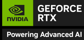 NVIDIA Geforce RTX Logo - Powering advanced AI